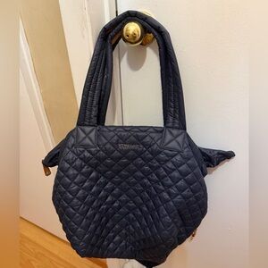 MZ Wallace Navy Medium Metro Tote Deluxe